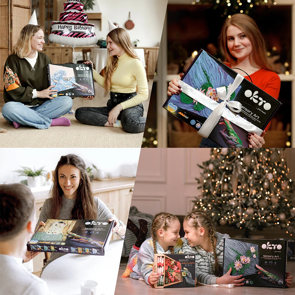 Okto Clay Sensory Art Starry Night 30cm x 40cm