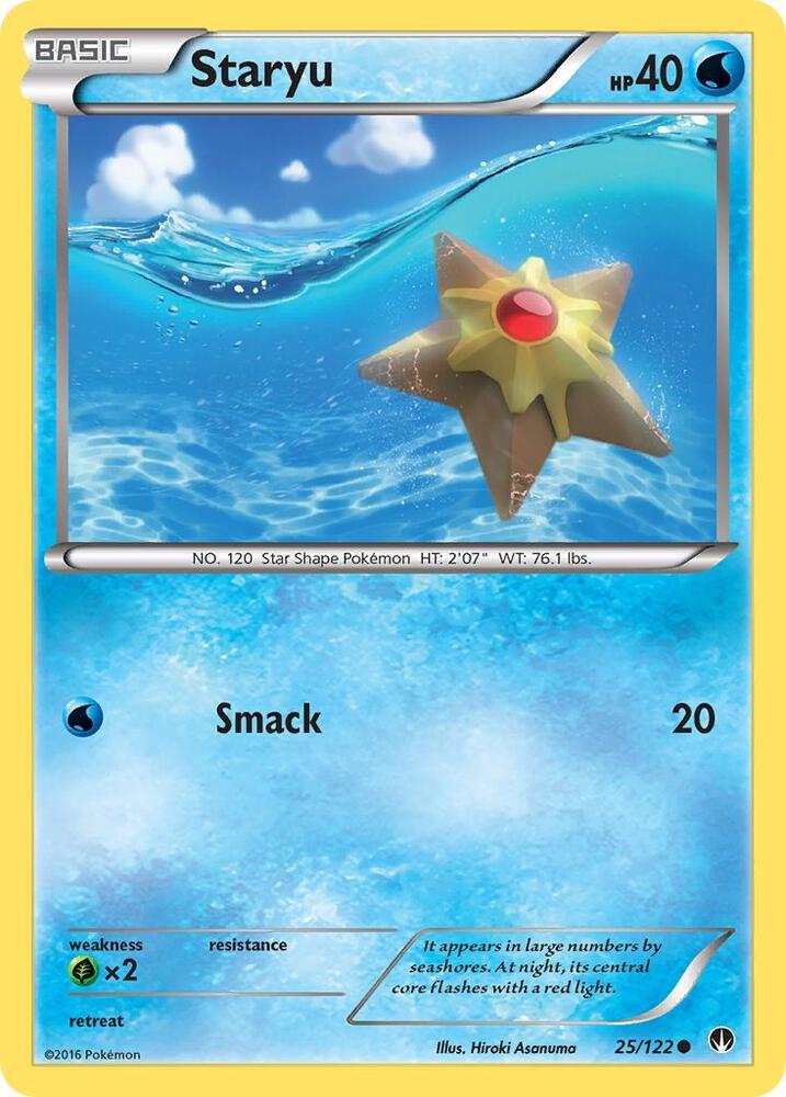 Staryu 25/122 Reverse Holo Single