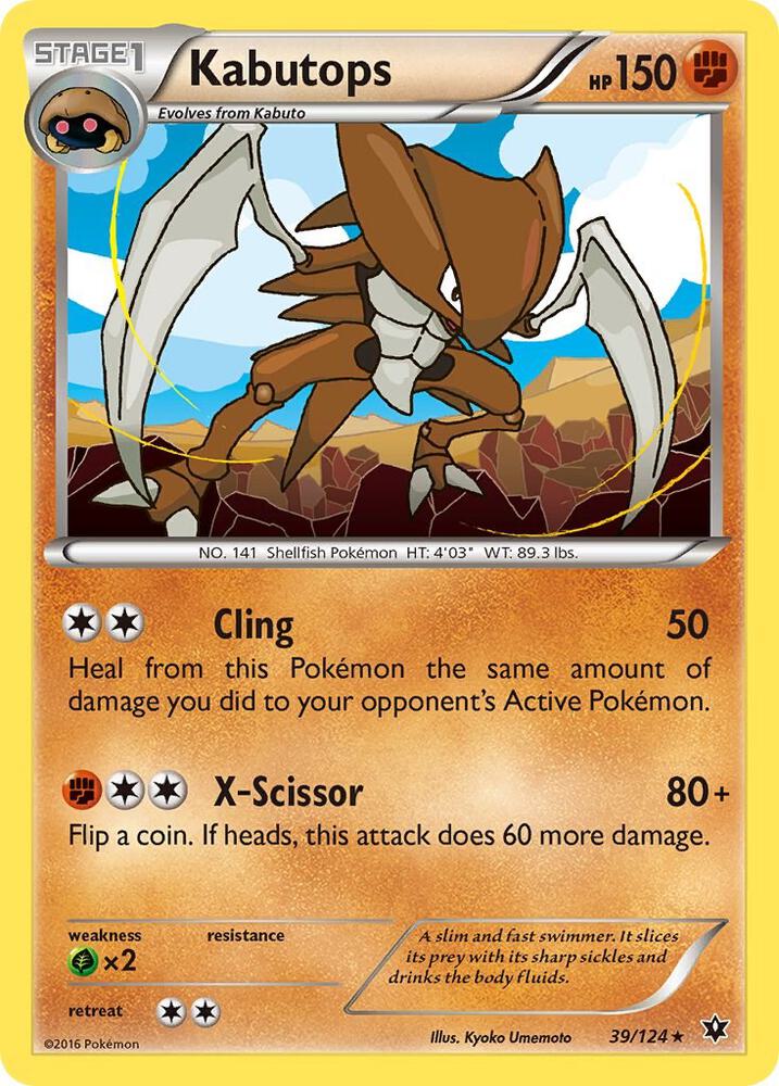 Kabutops 39/124 Single