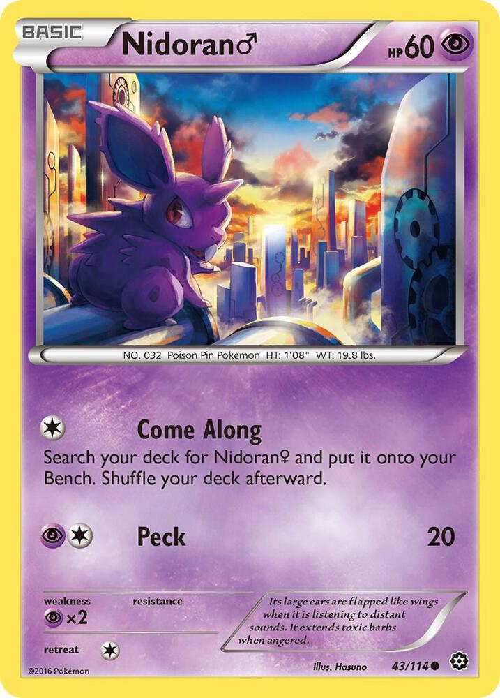 Nidoran M 43/114 Single