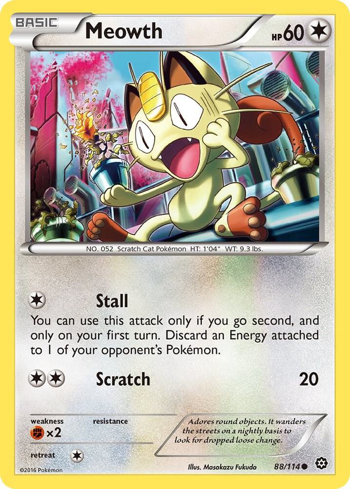 Meowth 88/114 Single