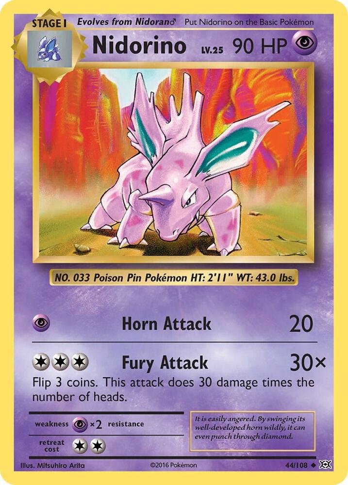 Nidorino 44/108 Single