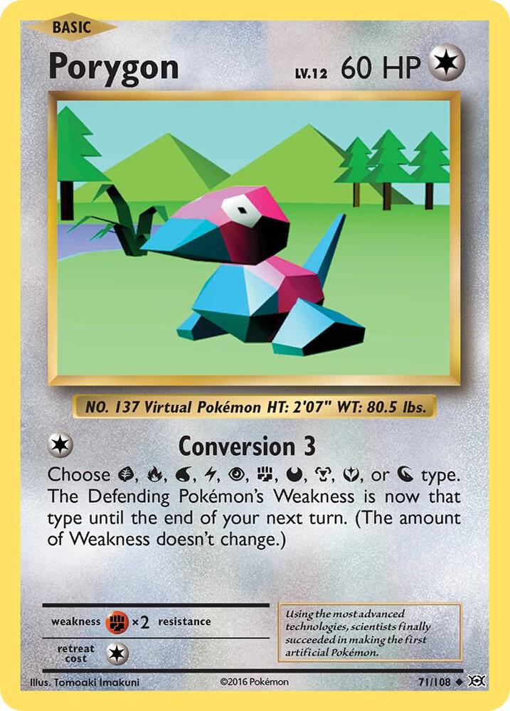Porygon 71/108 Single