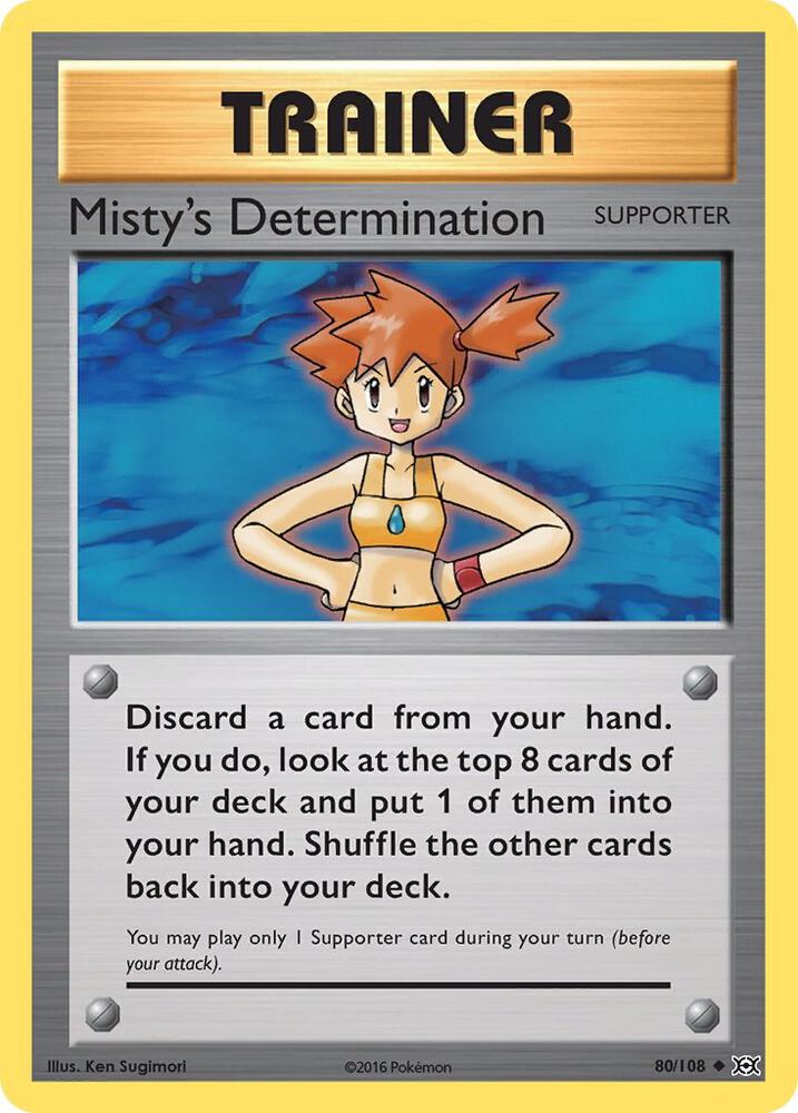 Misty's Determination 80/108 Reverse Holo Single