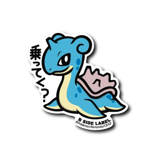 Lapras B-Side Label Pokemon Center Sticker