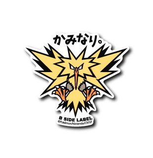 Zapdos B-Side Label Pokemon Center Sticker