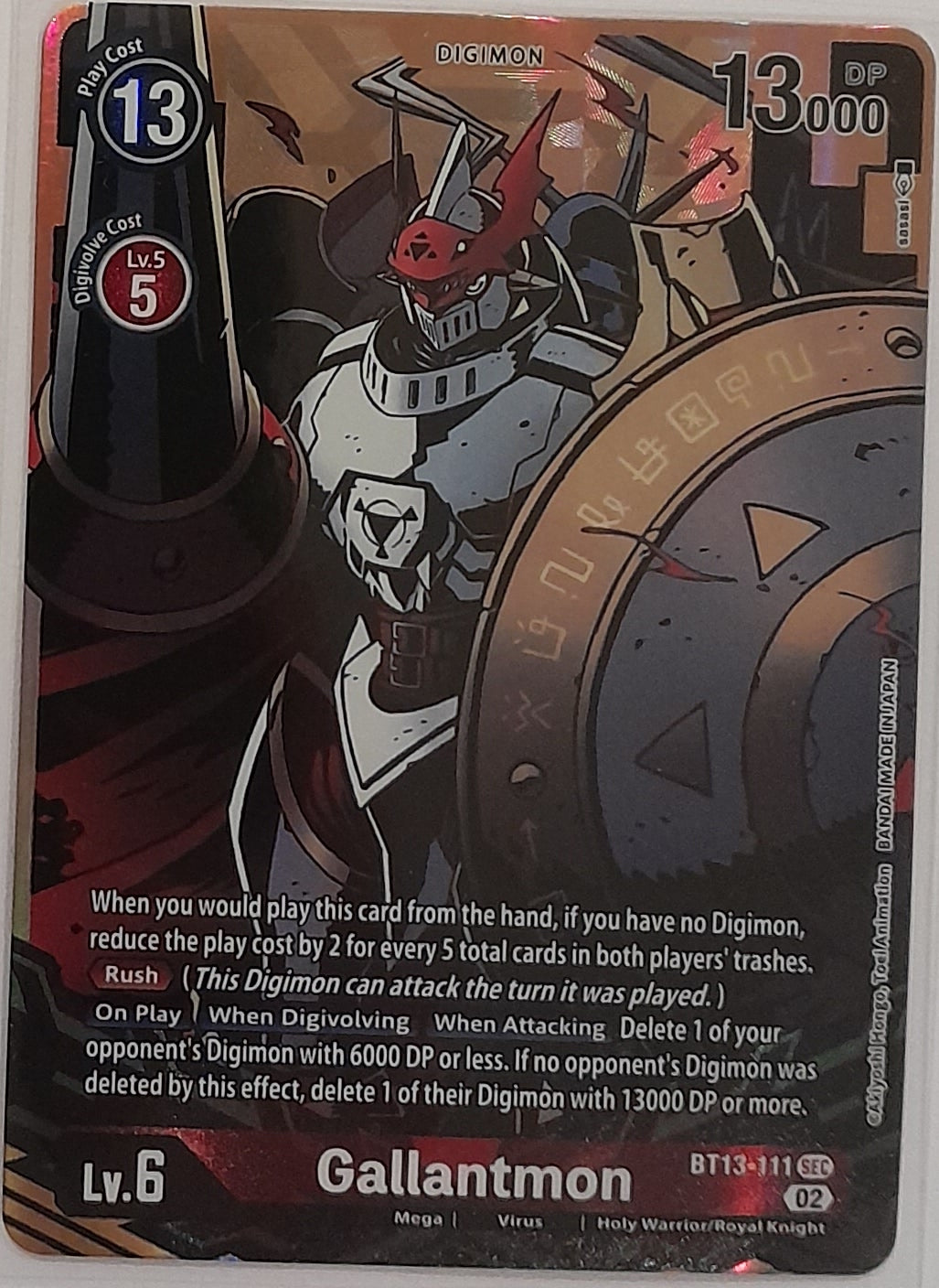 BT13-111 Gallantmon Alt Art Single Mr Present BT13-111 Gallantmon Alt Art Single Mr Present