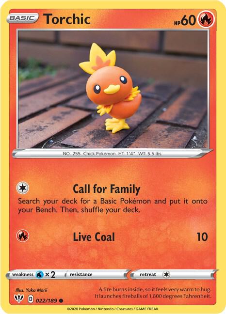 Torchic 022/189 Reverse Holo Single
