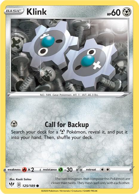 Klink 125/189 Reverse Holo Single