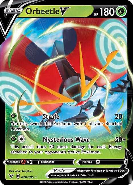 Orbeetle V 020/185 Holo Single