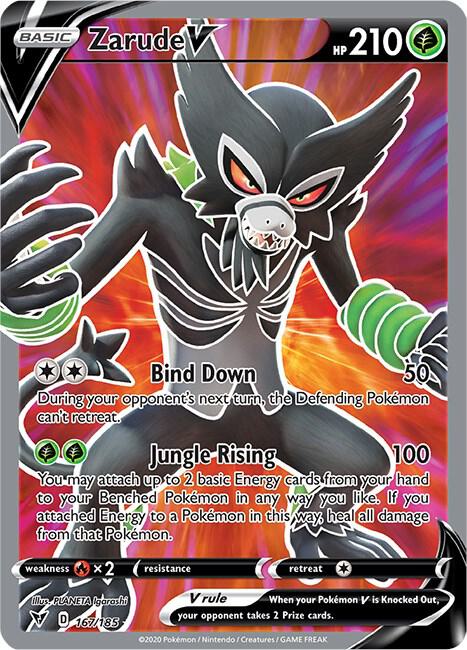Zarude V (Full Art) 167/185 Holo Single