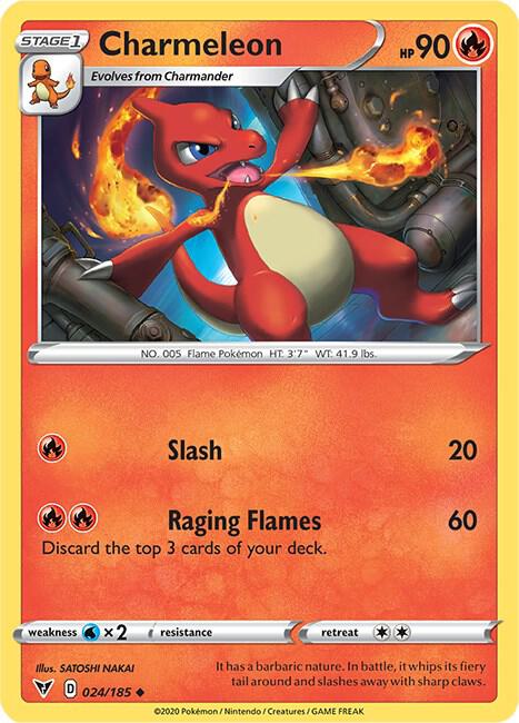 Charmeleon 024/185 Reverse Holo Single