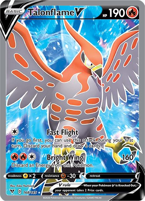 Talonflame V (Full Art) 168/185 Holo Single