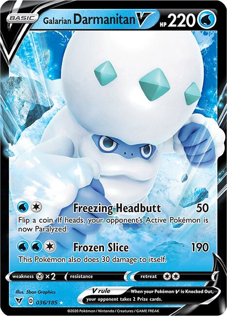 Galarian Darmanitan V 036/185 Holo Single