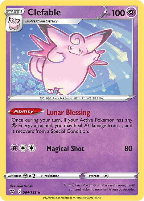 Clefable 064/185 Reverse Holo Single