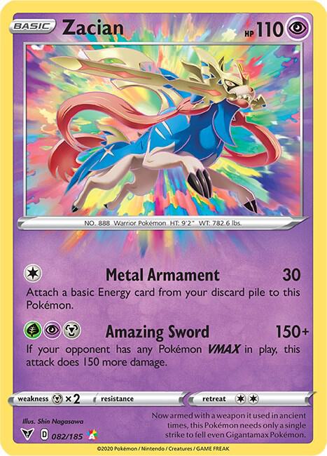 Zacian 082/185 Holo Single