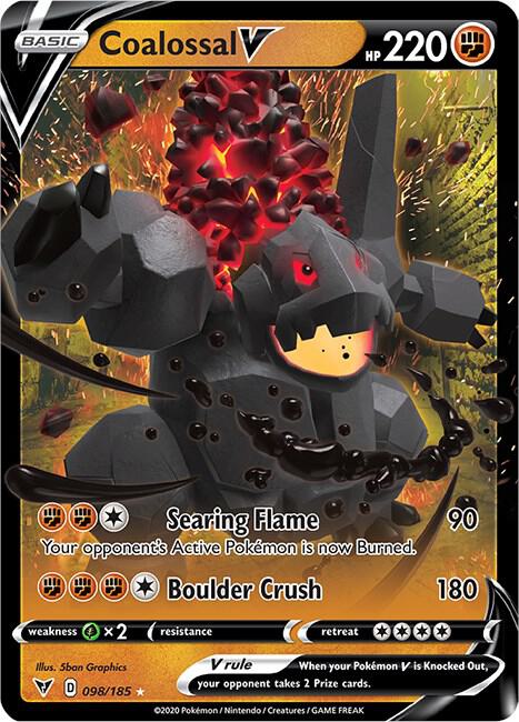 Coalossal V 098/185 Holo Single