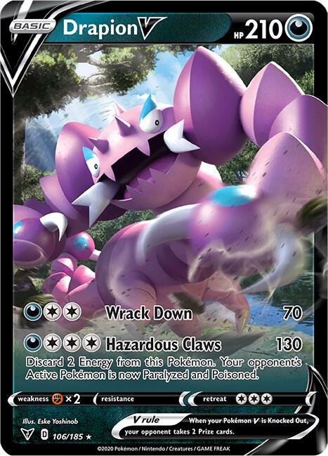 Drapion V 106/185 Holo Single