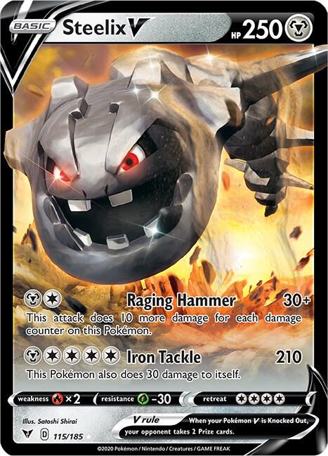 Steelix V 115/185 Holo Single