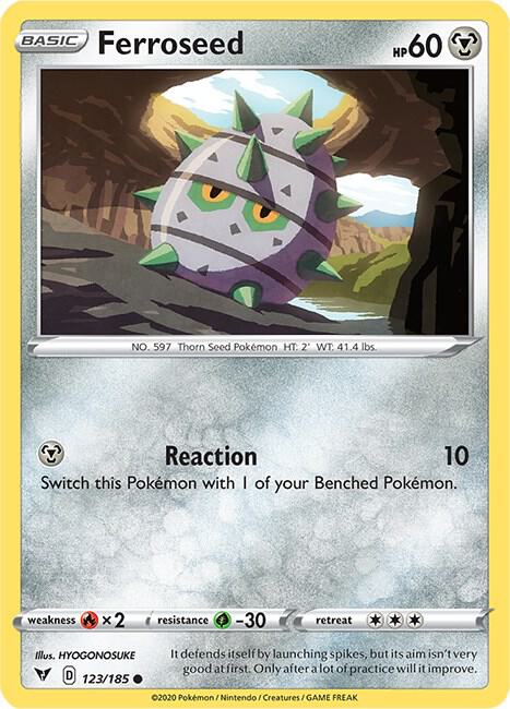 Ferroseed 123/185 Reverse Holo Single