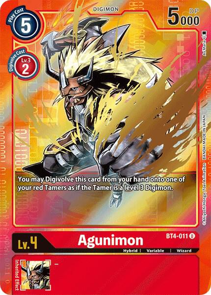 BT4-011 Agunimon Alt Art Single