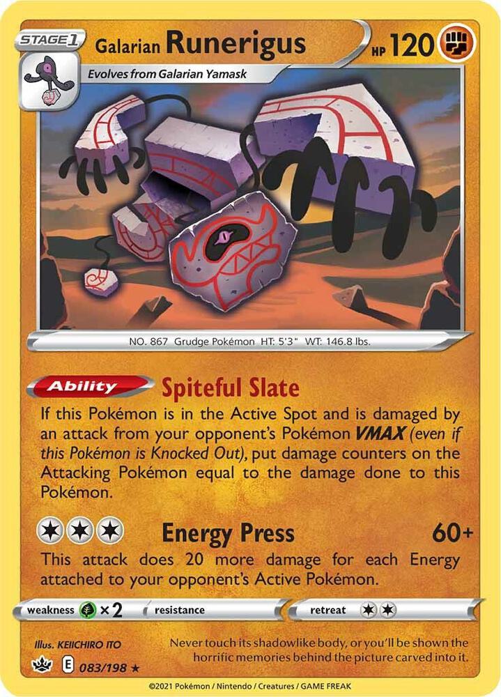 Galarian Runerigus 083/198 Holo Single