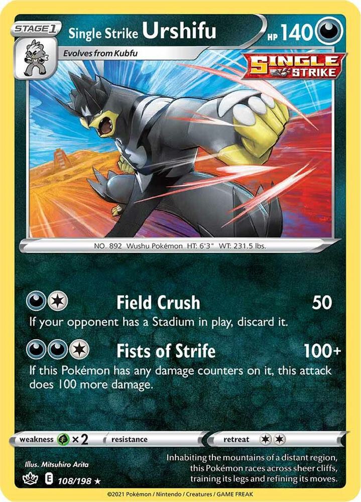 Single Strike Urshifu 108/198 Holo Single