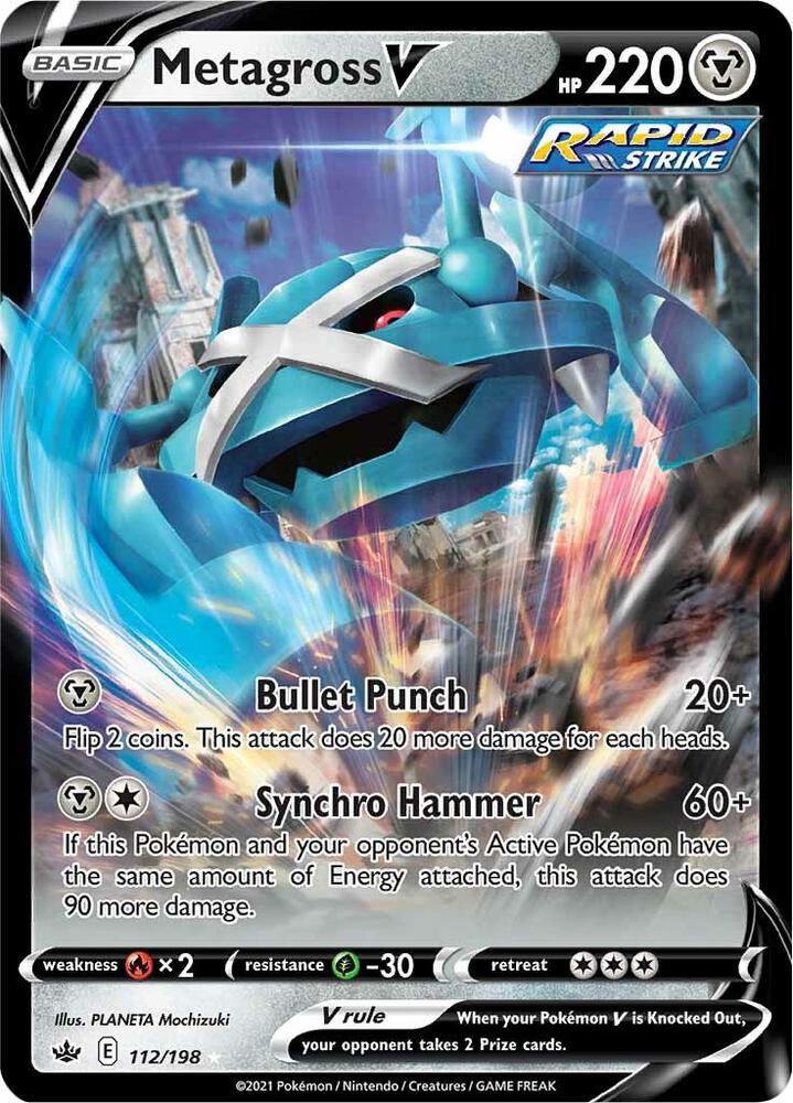 Metagross V 112/198 Holo Single