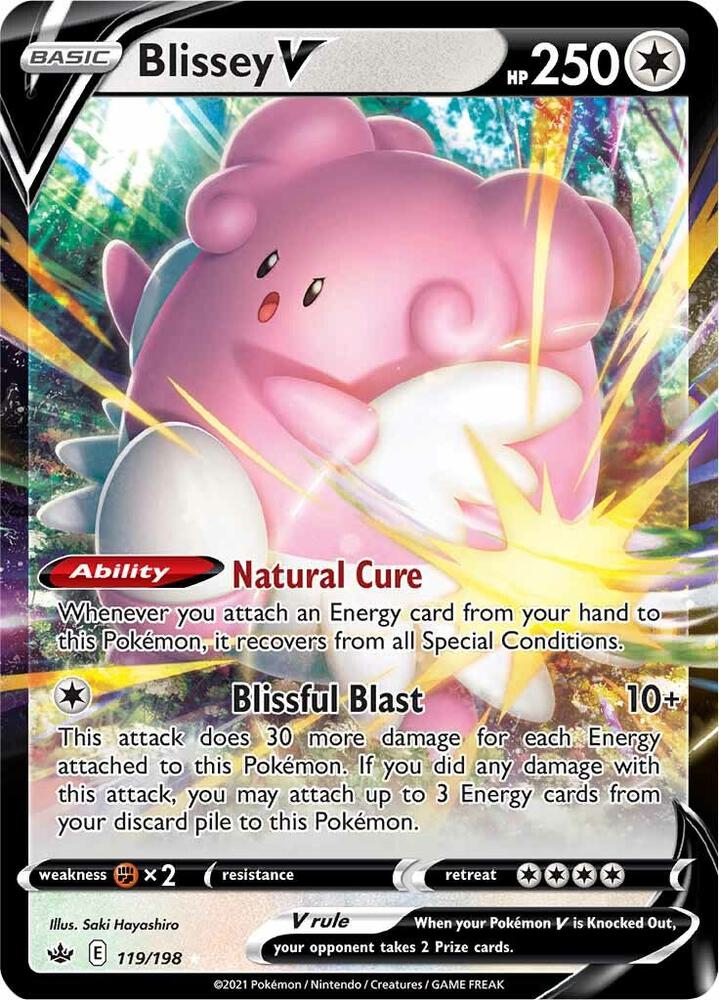 Blissey V 119/198 Holo Single