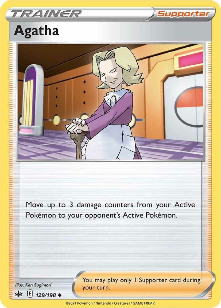 Agatha 129/198 Reverse Holo Single