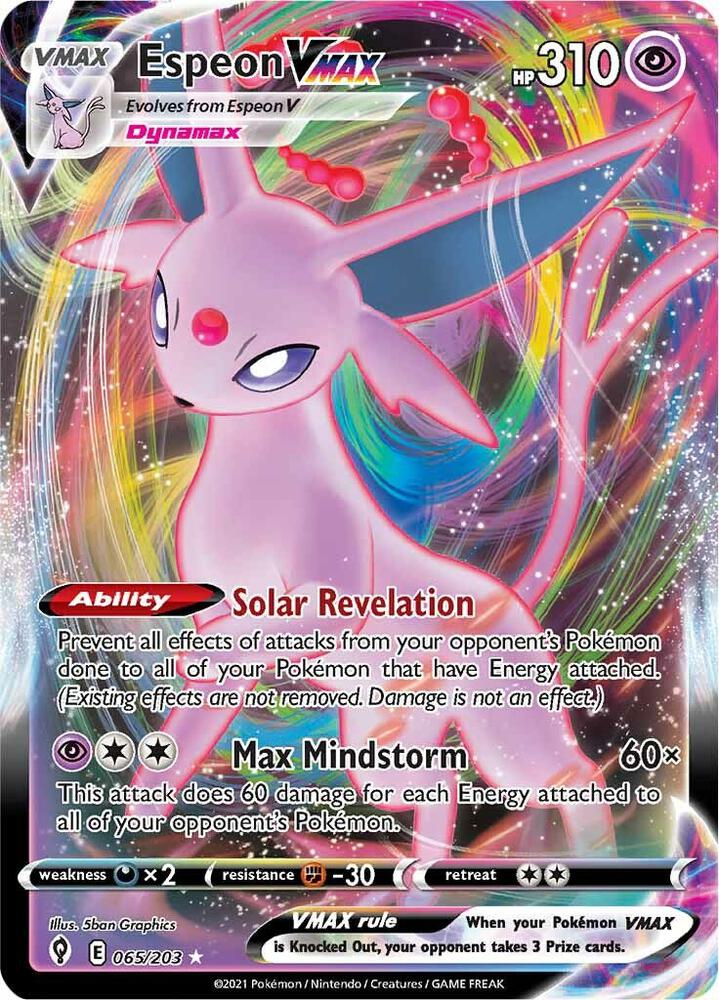 Espeon VMAX 065/203 Holo Single
