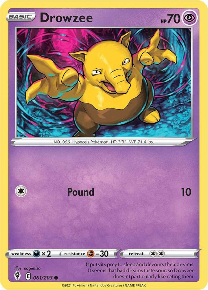 Drowzee 061/203 Reverse Holo Single