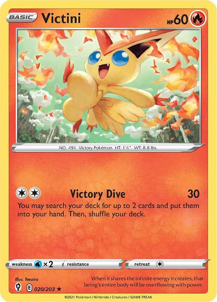 Victini 020/203 Reverse Holo Single