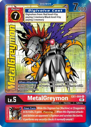 EX1-008 MetalGreymon (Alternate Art) Single