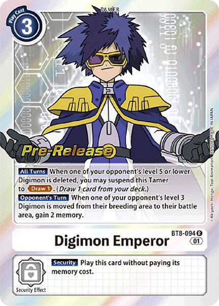 BT8-094 Digimon Emperor Pre-Release Single