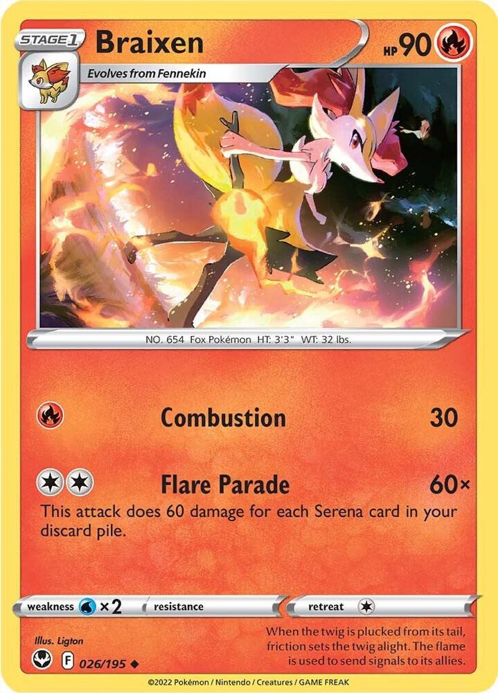 Braixen 026/195 Single