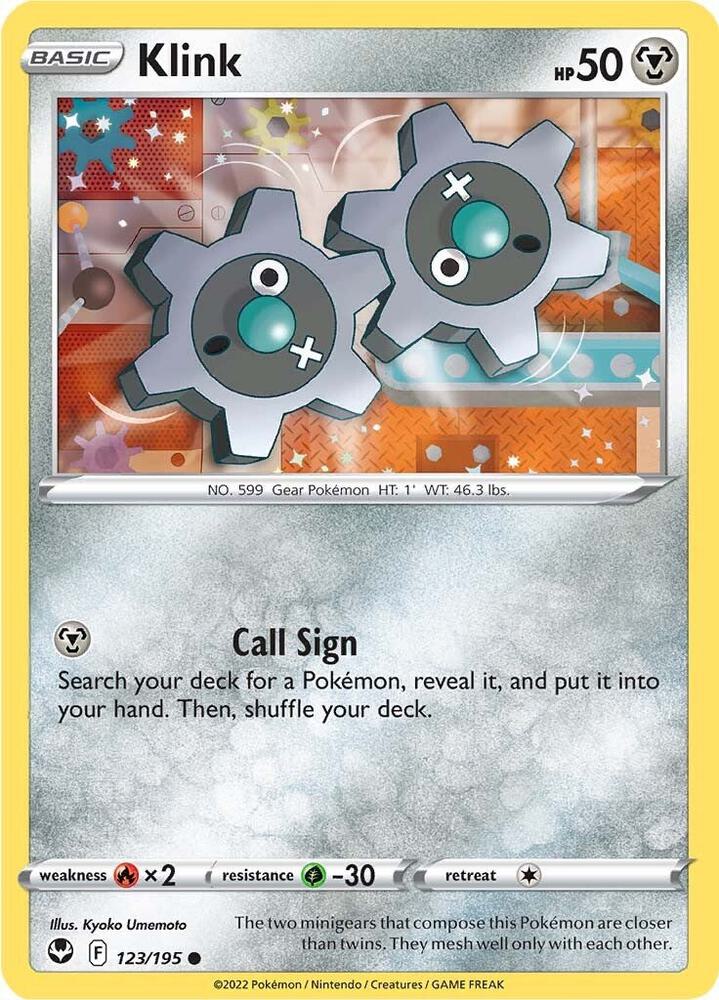 Klink 123/195 Reverse Holo Single