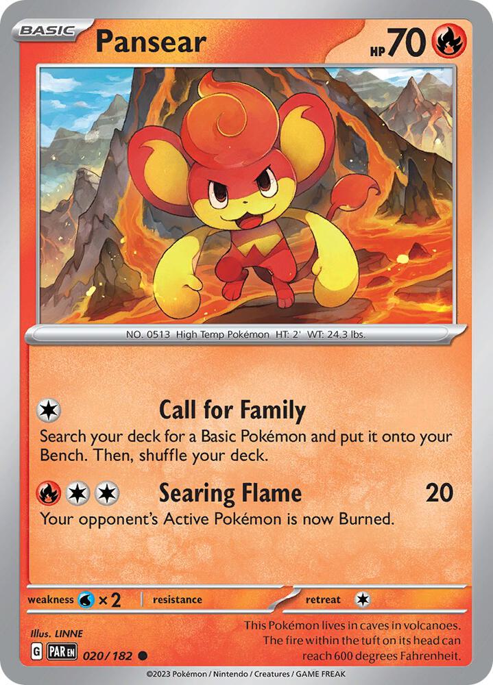 Pansear 020/182 Reverse Holo Single