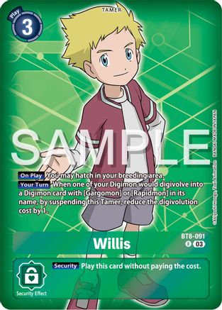 BT8-091 Willis (Reprint) Single