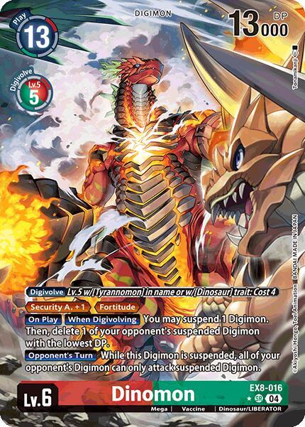 EX8-016 Dinomon Alt Art Single
