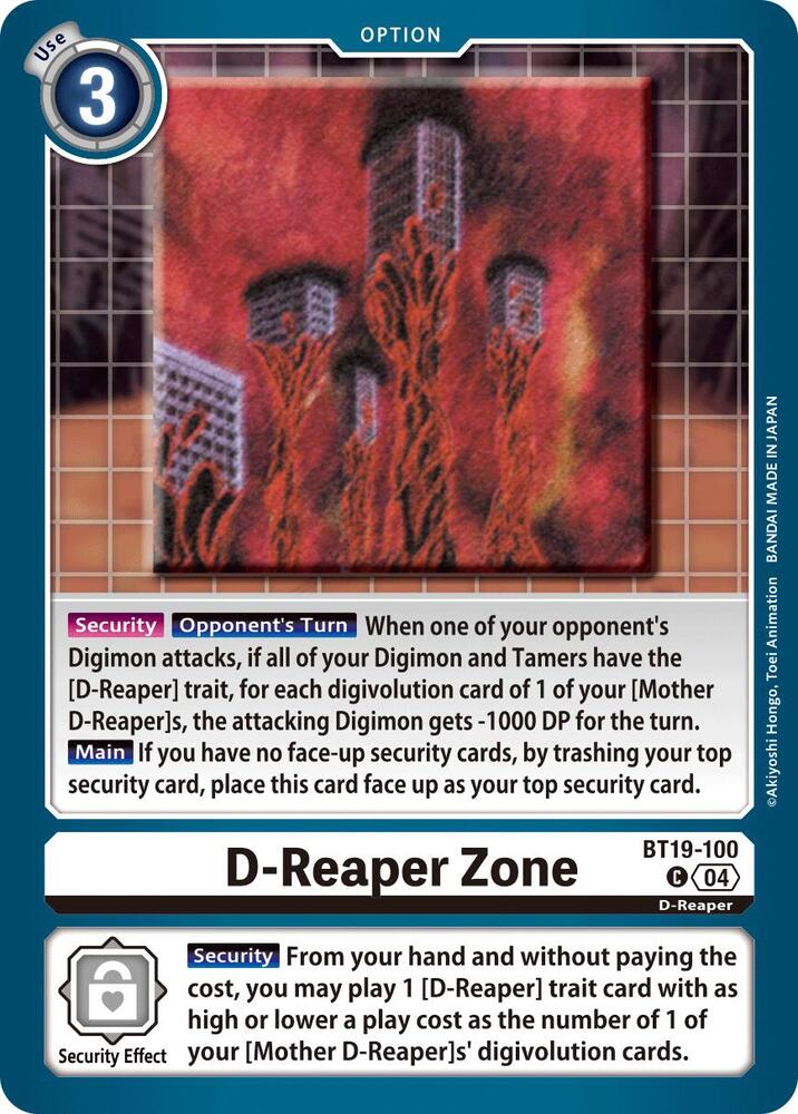 BT19-100 D-Reaper Zone Single