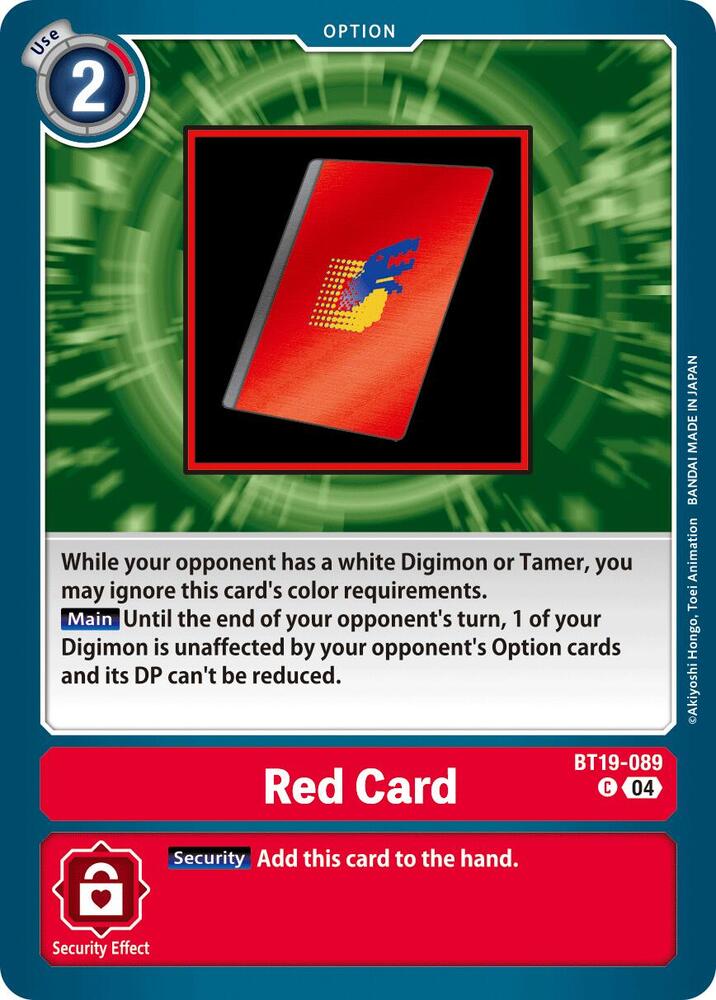BT19-089 Red Card Single