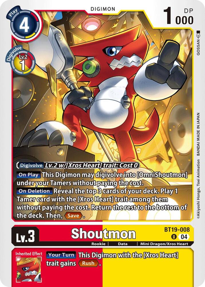 BT19-008 Shoutmon Single