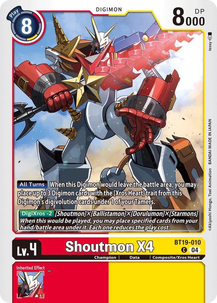 BT19-010 Shoutmon X4 Single