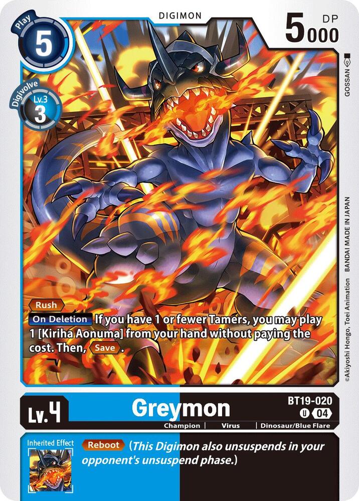 BT19-020 Greymon Single