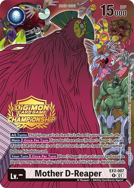 EX2-007 Mother D-Reaper Championship 2024 Tamers Pack Single