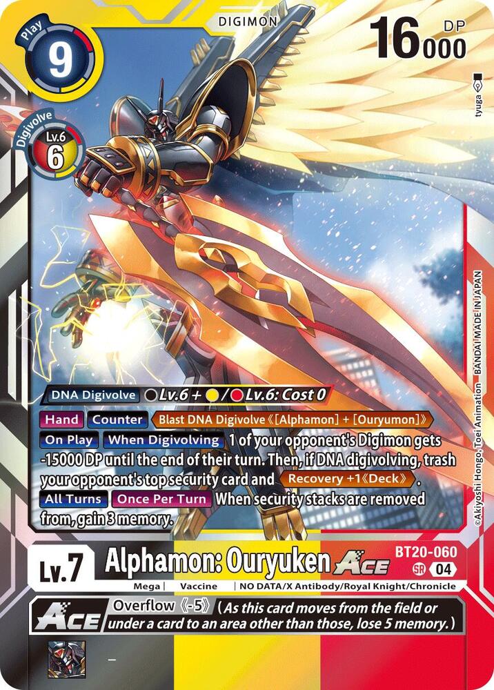 BT20-060 Alphamon Ouryuken ACE