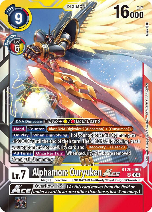 BT20-060 Alphamon Ouryuken ACE