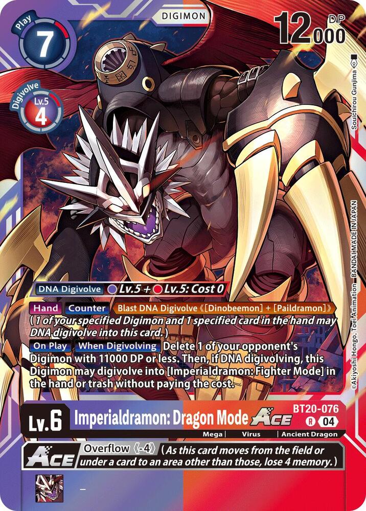 BT20-076 Imperialdramon Dragon Mode ACE