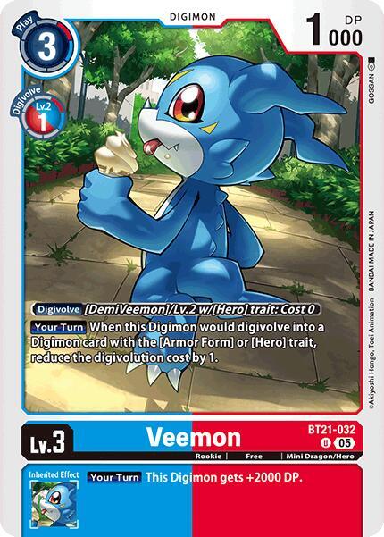 BT21-032 Veemon Single